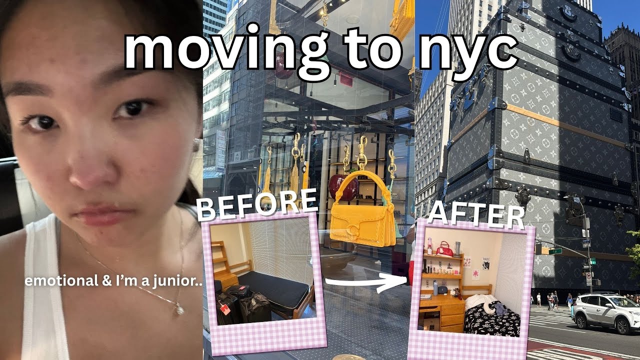 EMOTIONAL moving into my nyu dorm.. and it never gets easier | shopping & dorm transformation ✨