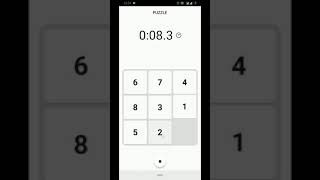1 to 8 Slider puzzle solution