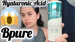 Bpure Hyaluronic Acid Hydrating Body Lotion Review 