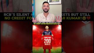While Rcb vs csk match Bhuvi Reached 200 IPL Wickets silently 🥹🫡 #rcb #rcbvscsk #bhuvneshwarkumar