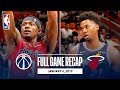 Full Game Recap: Wizards vs Heat | Whiteside Records Double-Double