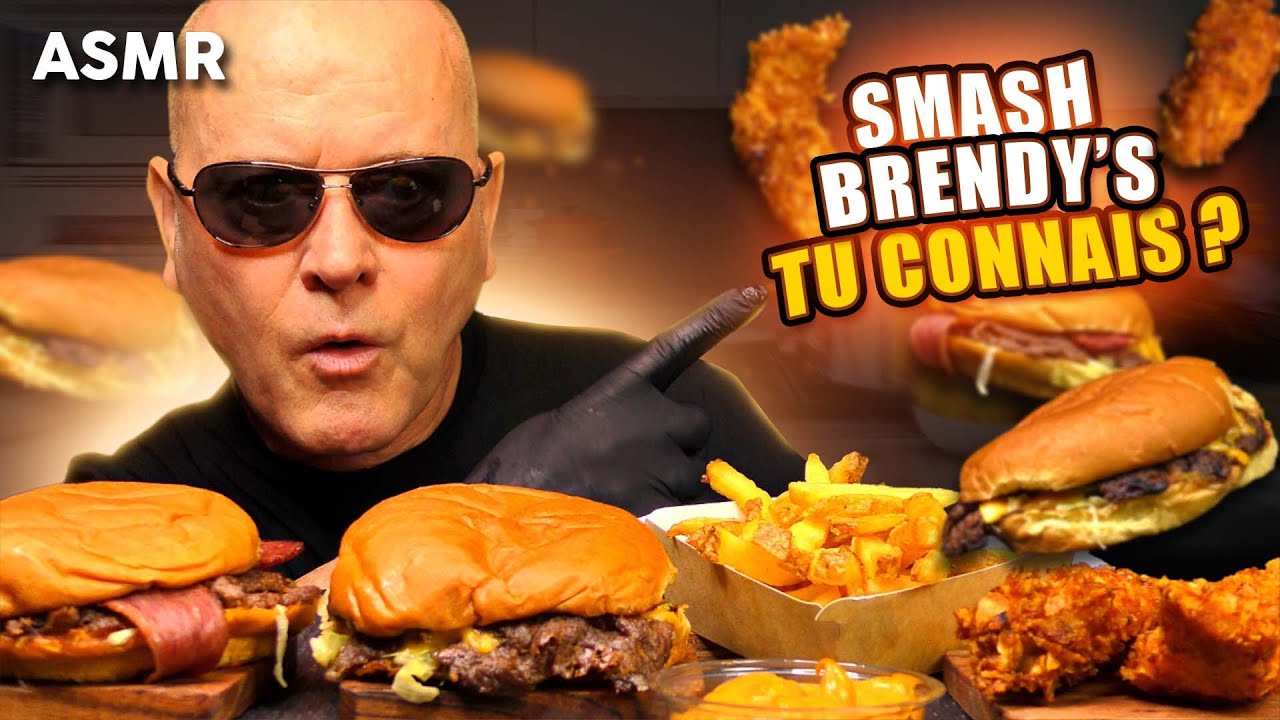 Je Teste BRENDY'S SMASH Burger 🍔Tu Connais? SAURO ASMR