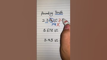 Rounding decimals | Round to the nearest tenth #rounding #shorts