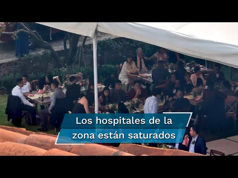 Celebran boda para 300 invitados en Naucalpan, en medio de saturación de hospitales