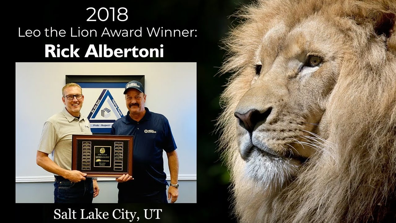 Leo the Lion Award at Mesa Moving and Storage