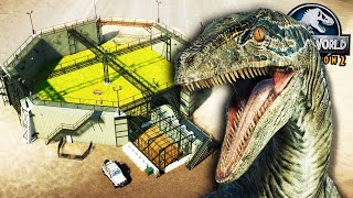 BUILDING the RAPTOR PADDOCK from JURASSIC WORLD!!  Jurassic World Evolution 2