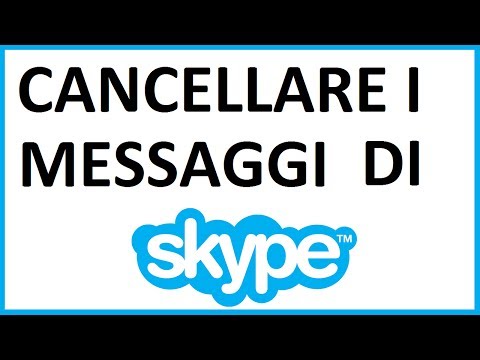 Video: Come Cancellare I Messaggi Skype
