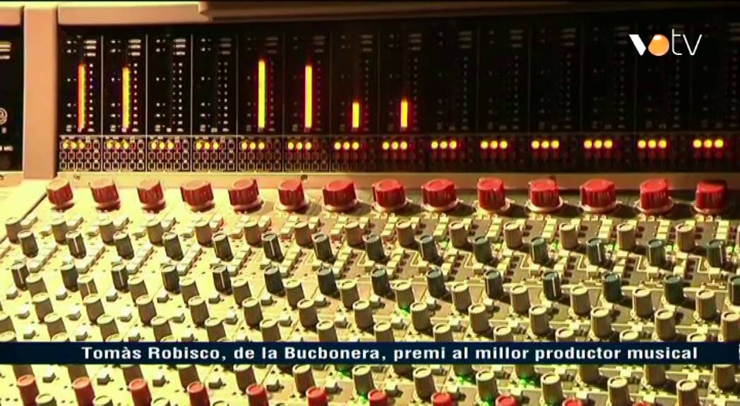 VOTV - Tomàs Robisco, de la Bucbonera, premi al millor productor musical