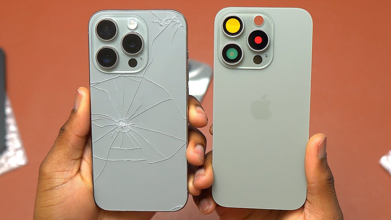 Apple iPhone 15 Pro シルバー 本体 背面割れ iPhone 15】背面ガラス割れ修理