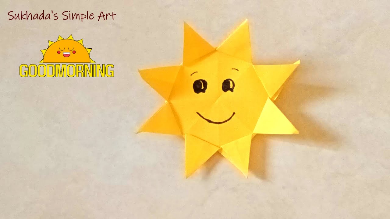 Paper Sun🌞/ Summer art and craft / paper craft / How to make paper sun ...