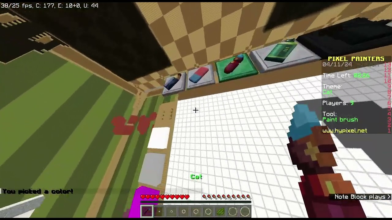 playing hypixel pixel painters