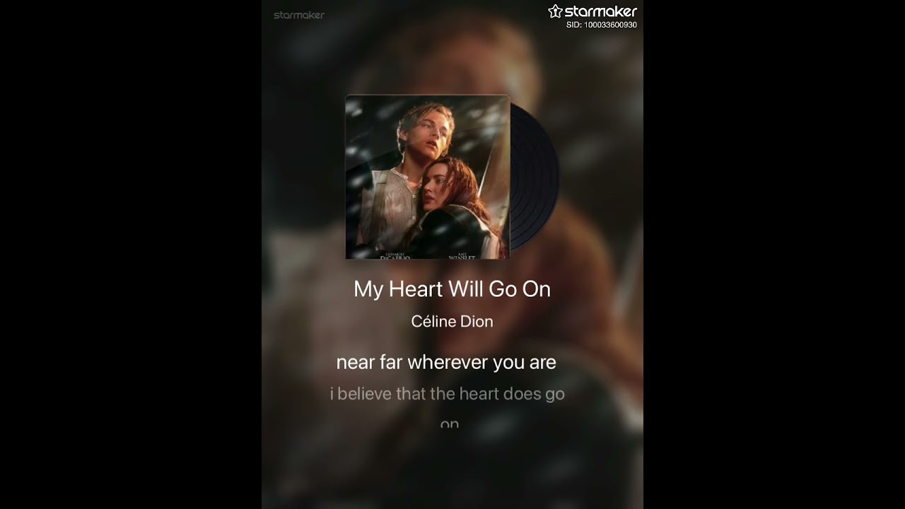 My Audio recording of Me singing my heart will go on!! 