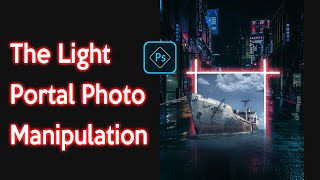 Light Portal Photo Manipulation 2024 - Photoshop tutorial screenshot 5