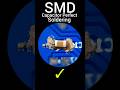 smd capacitor perfect soldering technique #shorts #smd #soldering #tips #techtips