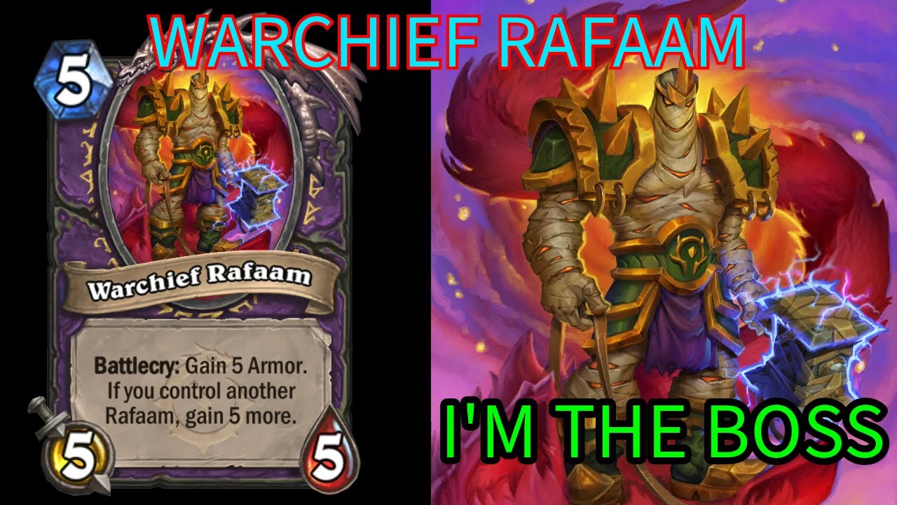 Hearthstone: - (Rafaam Warlock) - (Warchief Rafaam) - The BOSS Rafaam ...
