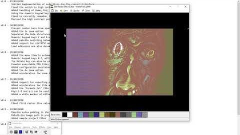 C64 Raster Effect Editor: Looping raster bar patterns