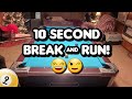 Fastest Break &amp; Run You&#39;ll Ever See! #9ball #billiards