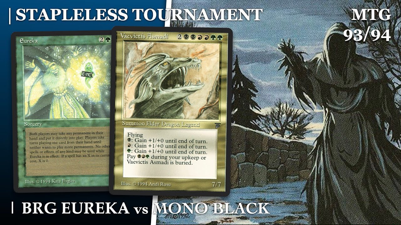 BRG Eureka vs Mono Black, Top 16 Stapleless Tournament | OS Magic
