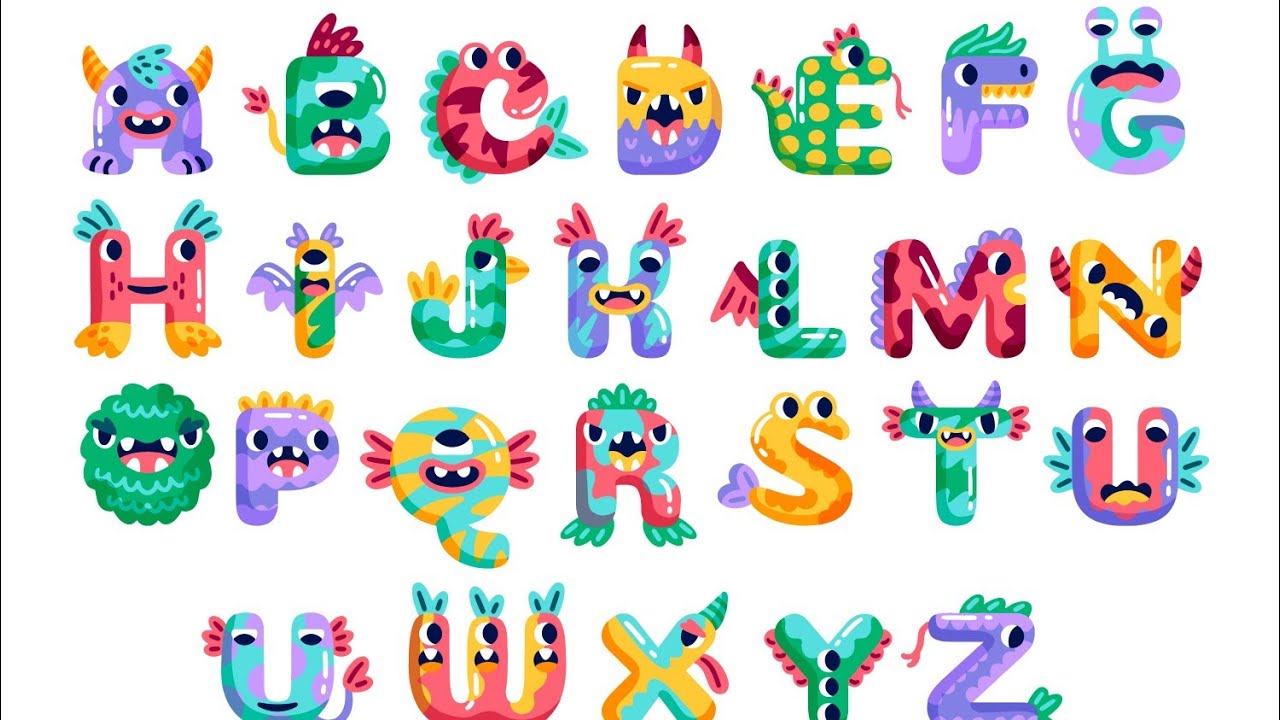 буквы монстрики