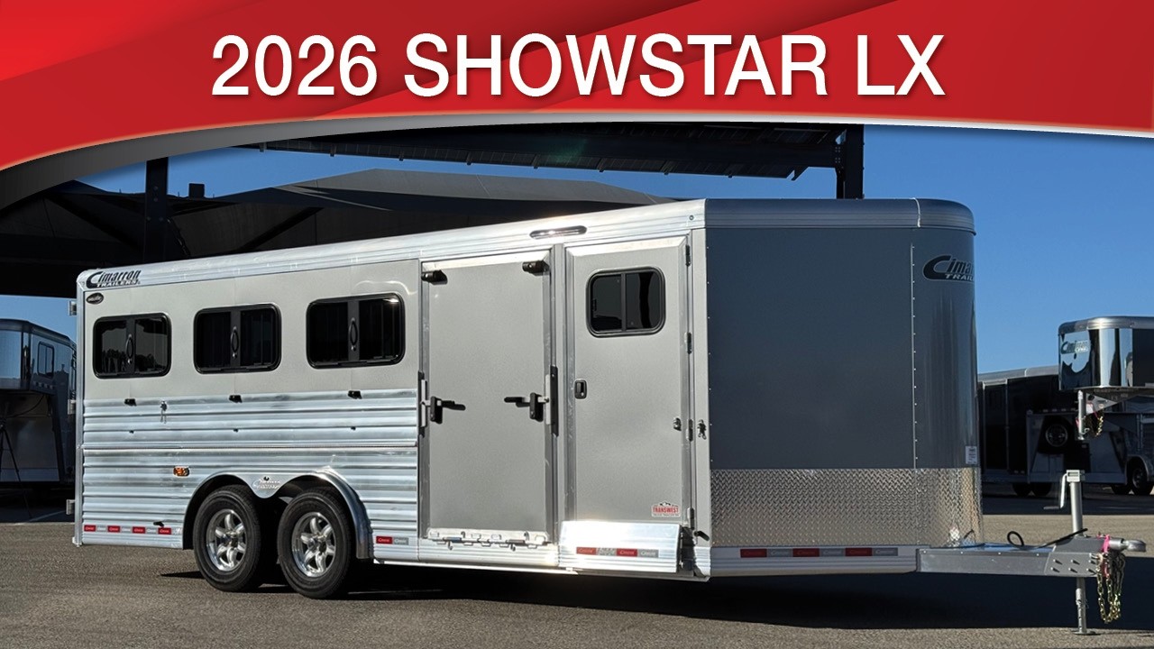 TURNPIKE LIVESTOCK TRAILER MAMMOTH ブリキ 2027 Cimarron Showstar LX Bumper Pull 8 Pen Livestock Trailer