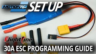 Flightline 30A Esc Programming Guide - Audible Beeps - Motion Rc