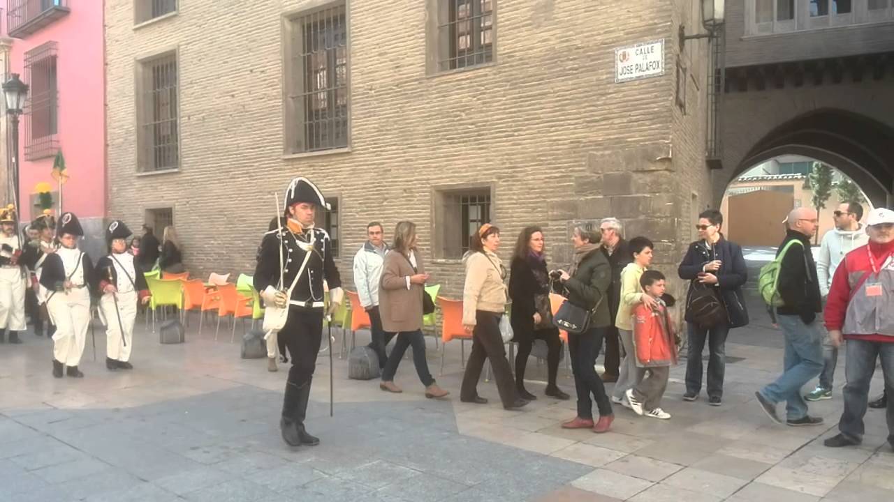 Recreación histórica  Zaragoza 1808 - YouTube
