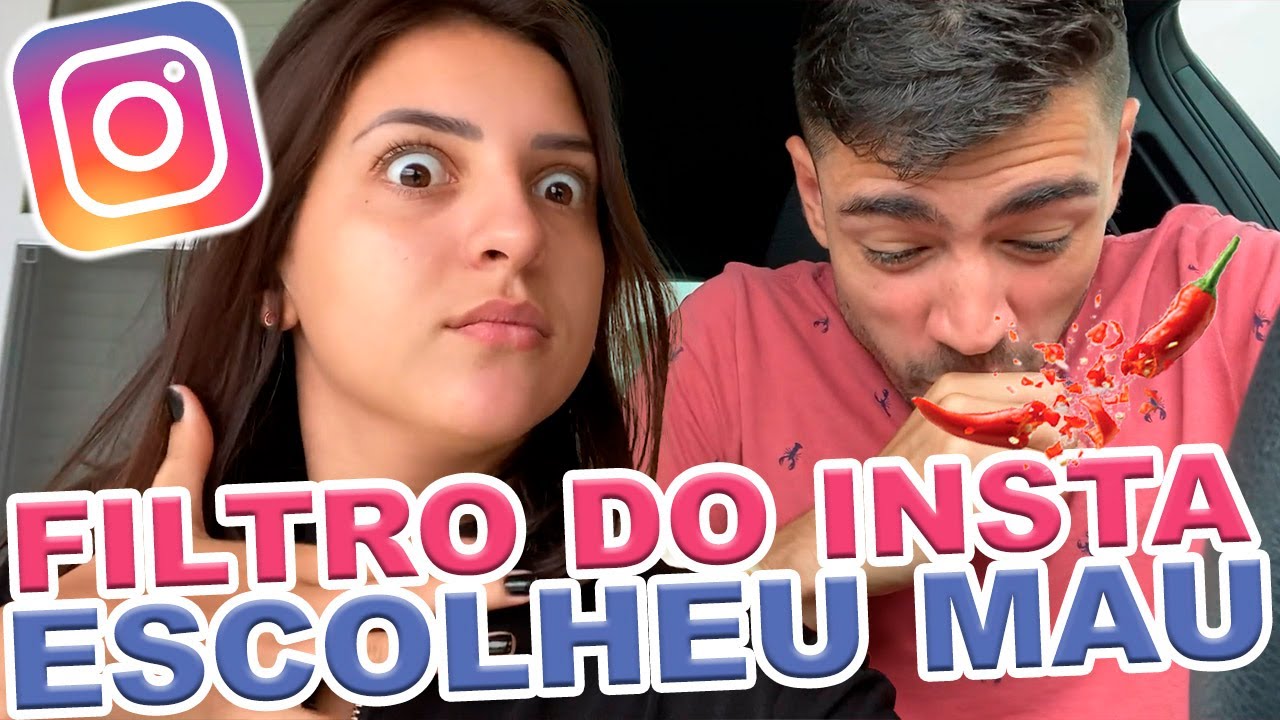 DEIXAMOS OS FILTROS DO INSTAGRAM DECIDIREM O QUE A GENTE IA COMER