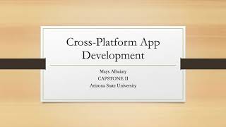 Cross platform app development presentation