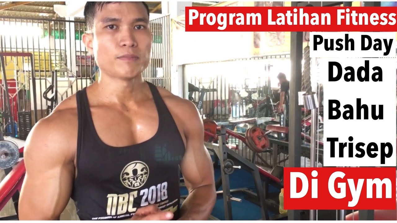Program latihan fitness || Push day - Latihan dada, bahu, triceps di