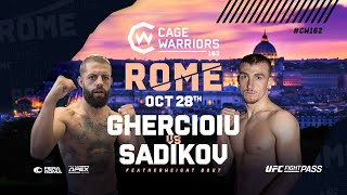 Daniel Ghercioiu Vs Samir Sadikov Full Fight Cw 162 Rome