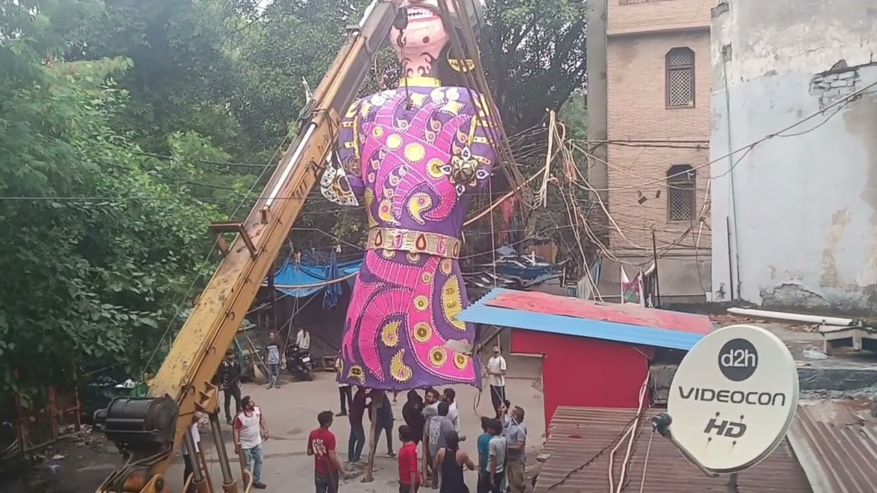Ravan Standing Up 2025 N Block West Patel Nagar Delhi #nblockravan2025