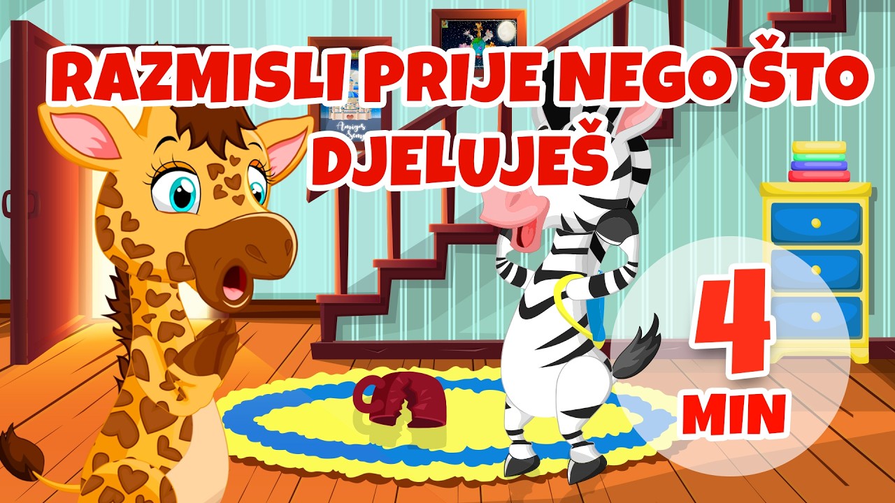 Razmisli prije nego što djeluješ - 4 min Giramille | Dječje pjesmice i dječije pjesmice