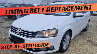 VW Passat B7 2.0 TDI Timing Belt replacement CFFB Timing Belt Replacement Vw Passat B7 2 0tdi