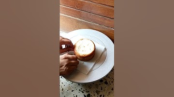 Cake layering technique with thread #shorts #shortfeed #cake #layer #thread #trending #viral #easy