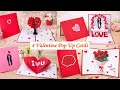 4 Easy DIY Valentine Pop Up Cards ❤️ | Simple 3D Heart Cards | DG Handmade