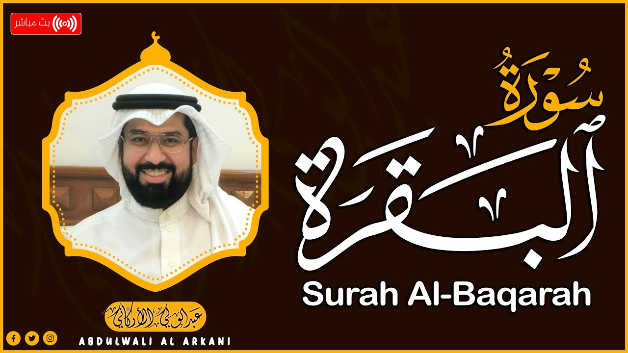 سورة البقرة كاملة للشيخ عبدالولي الاركاني لطرد الشياطين من منزل وجلب البركة باذن اللهSurat Albaqara