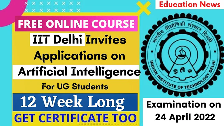 Free Online Courses Offered by IIT Delhi on Artificial Intelligence | All Details | IIT Delhi News