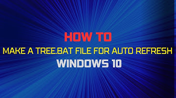 how to make a tree bat file for auto refresh windows 10  2023.kivabe computer auto refresh kora jay.