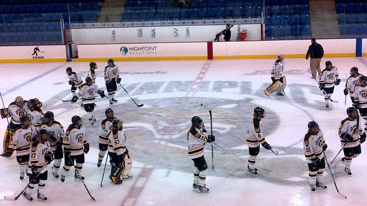 Quinnipiac Women's Hockey Victory Celebration YouTube