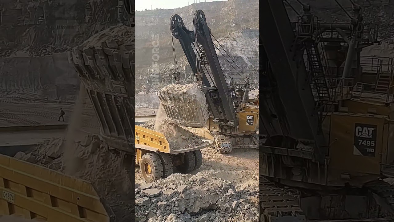 Cat 7495HD - Electric Rope Shovel Monster, Si Raja Tambang 24/7!
