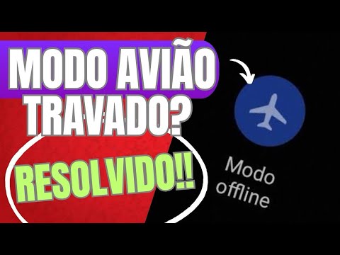 Modo avião travado