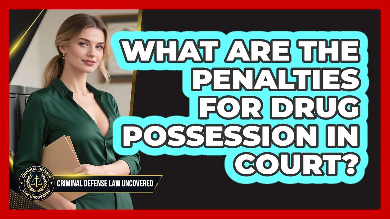 What Are The Penalties For Drug Possession In Court? - Criminal Defense Law Uncovered