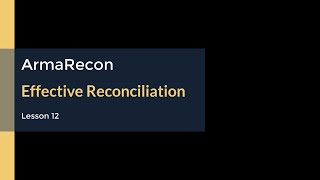 ArmaRecon training 12 Effective Reconciliation ( Bank reconciliation in excel )