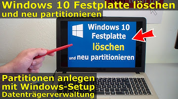 Windows 10 Festplatte/SSD - Partitionen löschen + formatieren + neu anlegen
