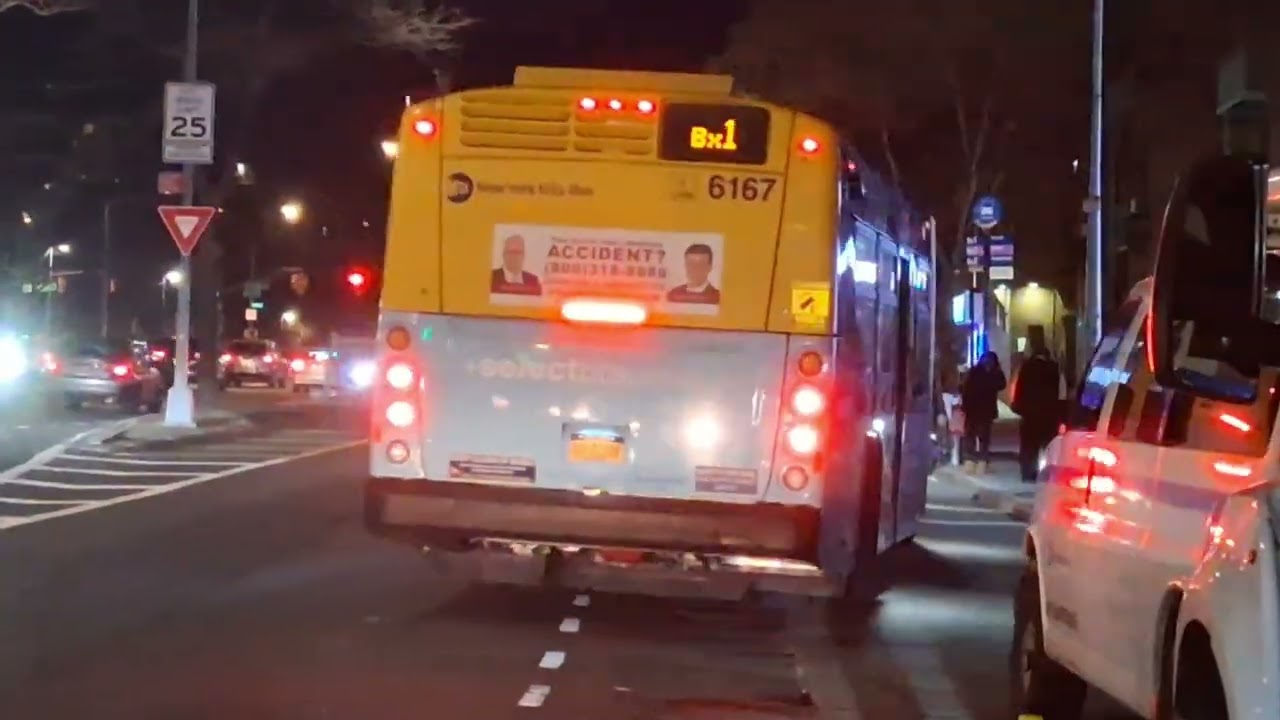 MTA Mabstoa: 2019-2020 New Flyer XD60 6167 on the Bx1 Limited on Grand concourse/East Kingsbridge Rd