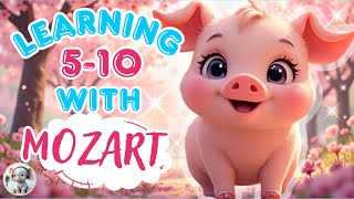Learn Numbers 5 to 10 with Mozart | Gentle Counting Video for Kids screenshot 4