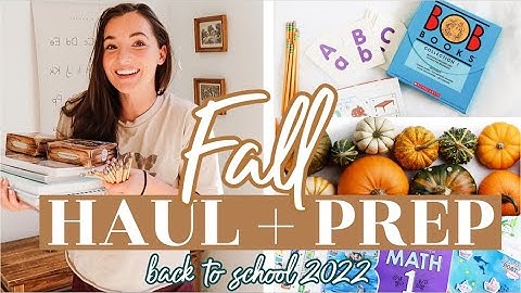 🍂FALL HAUL + ORGANIZE with me! | BACK TO SCHOOL PREP GET IT ALL DONE 2022📝 Minimalist Homeschool📚