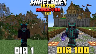 SOBREVIVÍ 100 Días en MINECRAFT ULTRA HARDCORE 1.21 AMPLIFICADO