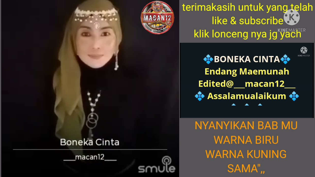 BONEKA CINTA KARAOKE DUET SMULE BY(ENDANG MAEMUNAH) DUET BERSAMA