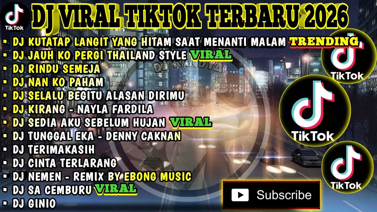 DJ VIRAL TIKTOK TERBARU 2026 | KUTATAP LANGIT YANG HITAM SAAT MENANTI MALAM | JAUH KO PERGI V2